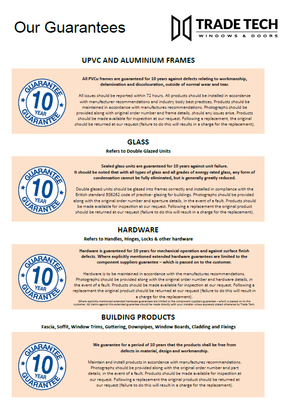 Guarantees & Warranties TradeTech