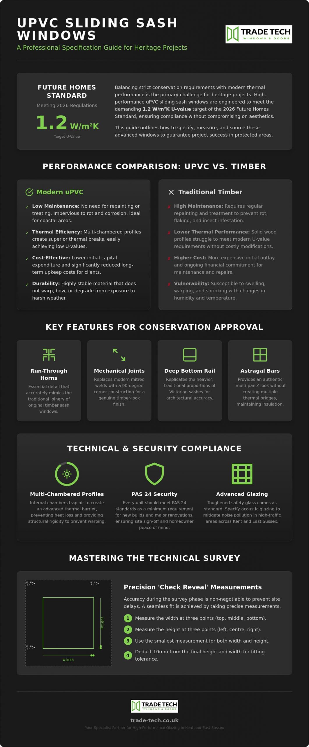 Trade uPVC Sliding Sash Windows: The Professional Specification Guide 2026